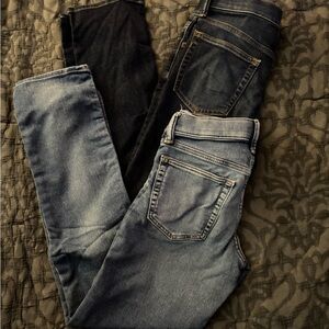 Like New GAP Boys Dark and Light Blue Skinny Jeans Lot